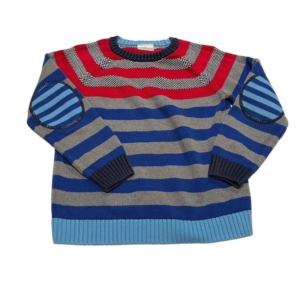 Hanna Andersson Striped Mid Weight Knit Crewneck Sweater